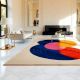 Handcrafted Color Block Abstract Modern Living Room Rug